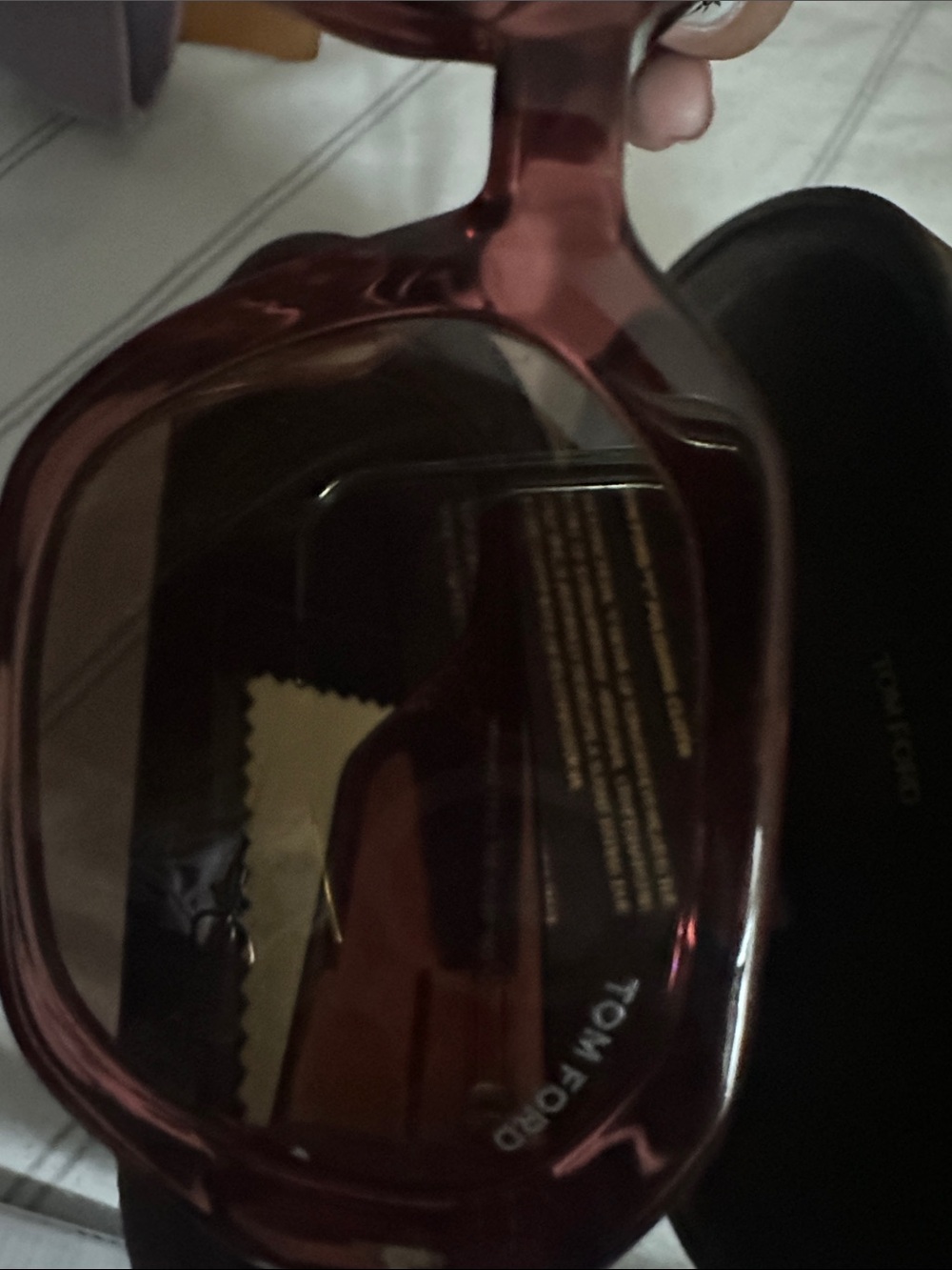 Tom Ford Women's Sunglasses in Burgundy Tortoiseshell - Picture 5 of 5